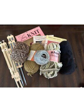 Vintage Knitting Starter Kit: Yarn Needles & Vintage Patterns For Cozy Chaos